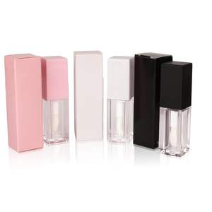 Boîtes en papier kraft personnalisables pour tubes de rouge à lèvres brillant à lèvres Emballage cosmétique élégant Lamination mate Bronzage Vente en gros au détail - Product Image 1