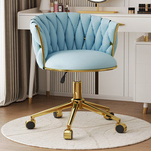 Sedie <span class=keywords><strong>da</strong></span> Ufficio di Lusso <span class=keywords><strong>in</strong></span> Oro, Girevoli e Regolabili <span class=keywords><strong>in</strong></span> Altezza, <span class=keywords><strong>in</strong></span> <span class=keywords><strong>Pelle</strong></span>, Moderne per Casa, Studio, Ufficio e Sale Conferenze - Product Image 2