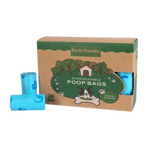Good Quality <b>Compostable</b> Dog Poop Bags Wholesale Biodegradable PLA PBAT Corn Starch Flat Bottom Eco-Friendly Dog Garbage Bags - Product Image 6