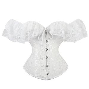 Corsé Sexy de Satén para Mujer con Cordones y Varillas Sobre el Busto, Top Tipo Bustier, Faja Moldeadora de Cintura, Tallas S-6XL - Product Image 6