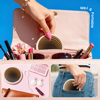 Miroir de maquillage portable haut de gamme |   Miroir de maquillage, miroir de maquillage de voyage, sac à miroir de maquillage, miroir de maquillage 8x, miroir de maquillage de bureau, miroir de maquillage doré