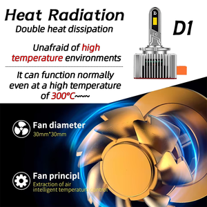 DGLS D06 Canbus - Faro <span class=keywords><strong>LED</strong></span> de 180 W, 18000 LM, 6500 K, Chip CSP, Bombilla para Automóvil, Sin Errores, Compatible con Osram <span class=keywords><strong>Philips</strong></span> <span class=keywords><strong>H7</strong></span> H4 - Product Image 5