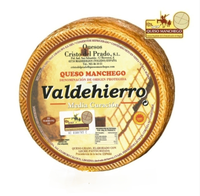 Nouvelle Tendance 2026 : Valdehierro D.O. de Haute Qualité Fromage dur Manchego 3,2 kg, pasteurisé, prêt à consommer, sac en vrac, boîte, fermenté