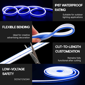 Nouvelle génération 6mm 12V Silicone Flex LED Neon Tube Cover Flexible Strip <span class=keywords><strong>Lights</strong></span> pour la décoration intérieure - Product Image 3