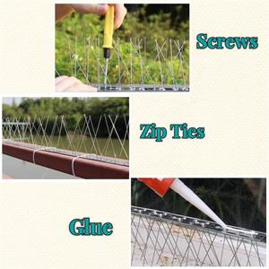 เดือยป้องกันนก สแตนเลส พลาสติก ป้องกันนก ตะปูเดือย ป้องกันนก บันนิ่งส์ สำหรับรั้วกลางแจ้ง หลังคา ระเบียง - Product Image 5