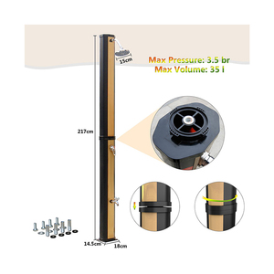 Douche Solaire en Promotion : Le Design le Plus Récent pour <span class=keywords><strong>Piscine</strong></span> Estivale, Couleur Dorée, 35L, Douche Solaire de Plage Extérieure - Product Image 3