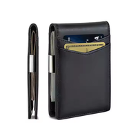 Portefeuille homme classique pliable vintage en cuir PU avec gaufrage personnalisé, porte-cartes de visite