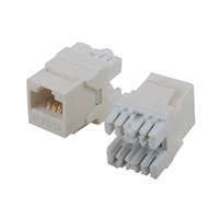 Plaque frontale de panneau de brassage Catégorie 6, prise modulaire 180 degrés, Jack Keystone RJ45 Cat6 AMP Krone