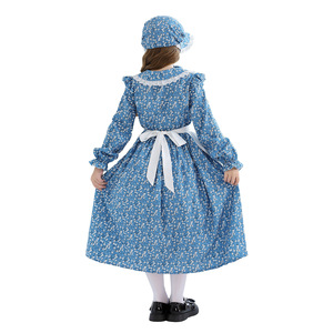Disfraz de Halloween para Niñas Estilo Colonial - Vestido Temático de Pionera de la Pradera, Estilo Europeo, Sirvienta Pastoral - Product Image 4