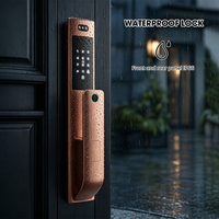 Cerradura Inteligente Compatible con Multi-Mortise 6068 7068 5572 IP66 Impermeable con Reconocimiento Facial, Videoportero, WiFi y App Tuya