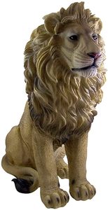 Özel reçine yaşam boyutu aslan heykeli bahçe hayvan heykeli - Product Image 4