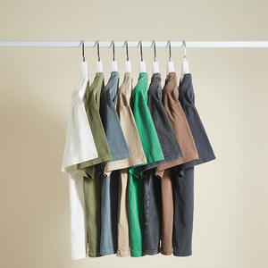 เสื้อยืดโอเวอร์ไซส์พิมพ์ลายดิจิทัล วินเทจ ล้างสีแบบแอซิด ยูนิเซ็กส์ ทรงไหล่ตก ผ้าคอตตอนหนาน้ำหนักมาก สำหรับผู้ชาย - Product Image 1