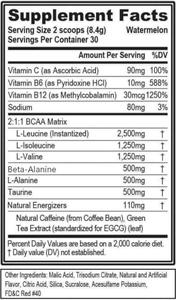 Poudre pré-entraînement BCAA OEM, mélange de boisson énergétique et de récupération avec électrolytes pour l'hydratation et le soutien musculaire après l'entraînement, vente en gros - Product Image 2