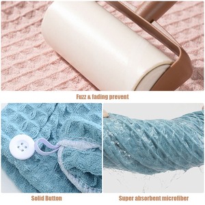 Serviette <span class=keywords><strong>turban</strong></span> magique super absorbante en tissu gaufré pour séchage rapide des cheveux, idéale pour salons <span class=keywords><strong>de</strong></span> beauté et centres SPA, pour cheveux longs - Product Image 4