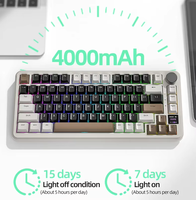 Nouveau clavier mécanique sans fil USB BT RGB à trois modes Attack Shark X85 PRO avec personnalisation de jeu à échange à chaud