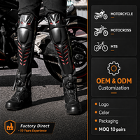 Protections de genoux et de tibias pour moto, certifiées CE, coque rigide en PE, protection complète des jambes, réglables, équipement de protection pour motocross et course tout-terrain