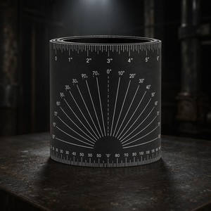 Misuratore Flessibile a Nastro con Design Avvolgibile, Strumento di Misurazione con Indicazioni <span class=keywords><strong>in</strong></span> Pollici e MM, Spedizione Rapida - Product Image 3