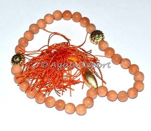 พีชAventurineอิสลามTasbih: พีชAventurineอิสลาม33ลูกปัดTasbihในราคาต่ำ - Product Image 1