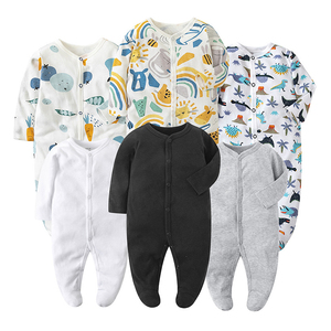 Combinaison bébé à manches longues en coton 95% certifiée CPC de classe RTS, vente en gros, barboteuse pour nourrissons, vêtements de printemps et d'été pour ramper - Product Image 5