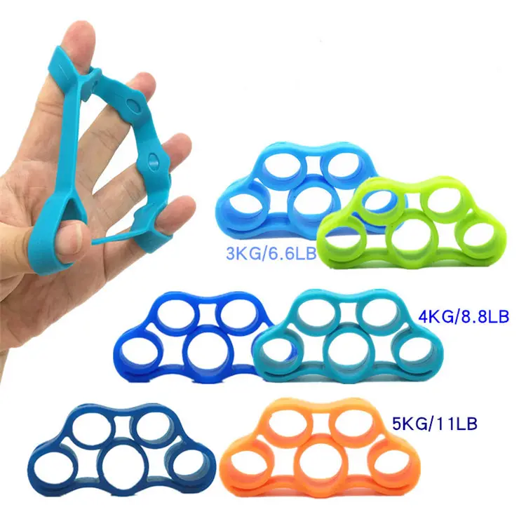 Silicone finger exercise resistance bands hand grip exerciser finger stretcher