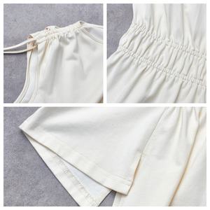 Canotta da Donna Estiva a Maniche Corte, Intimo Traspirante in Cotone Eco-Friendly, Casual, Regolare, ODM, Ingrosso Guangdong - Product Image 3