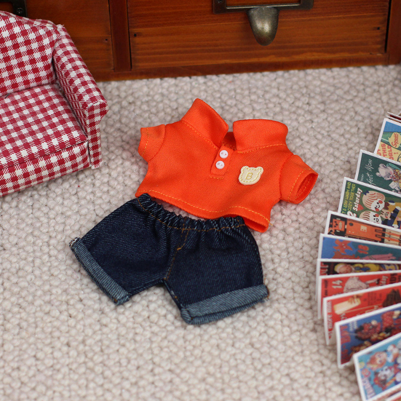 Polo et jean orange