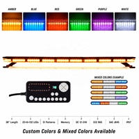 Abschleppwagen LED-Warnleuchten LED-Lichtbalken für LKW LKW-Leuchten LED-Blitzleuchten 30 38 46 Zoll Bernstein Weiß 38 Zoll 132 LED ECE R65
