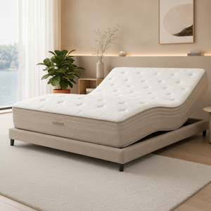 <span class=keywords><strong>Matelas</strong></span> King convertible intelligent à ressorts ensachés réglable en hauteur avec élévation de la tête et des pieds, application Tuya Smart Life, mobilier de maison - Product Image 2