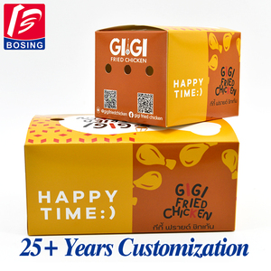 Tùy Chỉnh Rang Wings Fry Nugget Gà Chiên Hộp Dùng Một Lần Đưa Ra Burger Giấy Khoai Tây Chiên Hộp Thức Ăn Nhanh Bao Bì - Product Image 4