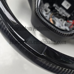 Volant de direction LED en cuir perforé en fibre de carbone de qualité, très vendu, pour Honda Acura Tlx - Product Image 5