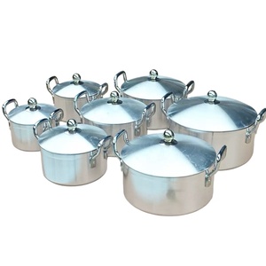 Ensemble de casseroles en aluminium durable, grandes marmites à soupe pour les restaurants et les foyers au Nigeria - Product Image 2