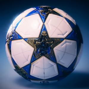 Ballon <span class=keywords><strong>de</strong></span> football professionnel personnalisé Taille officielle 5 Ballon <span class=keywords><strong>de</strong></span> football OEM Cuir PU thermocollé personnalisé pour <span class=keywords><strong>les</strong></span> matchs et l'entraînement - Product Image 1