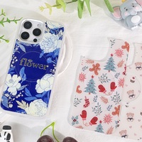 Coque de téléphone à panneau arrière magnétique remplaçable pour iphone 17 / 17pro/17promax/17air avec la fleur de dorure