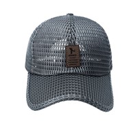 Casquette de soleil brodée pour homme, séchage rapide, style camionneur, 6 panneaux, réglable, 100 % polyester, pour la randonnée et la pêche, été
