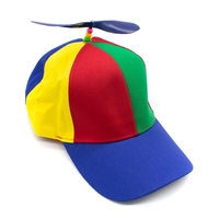 Gorra de béisbol desmontable para adultos Brightly Rainbow Propeller para mujeres y hombres