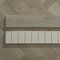 Lantai Kayu Rekayasa Motif Herringbone Oak dengan Veneer 3.0mm dan Kayu Lapis Multilayer untuk Ruang Hunian