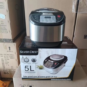 Silver Crest 5L Electric Rice Cooker Non-Stick Inner Pot <b>Timer</b> Function Domestic Use - Product Image 2