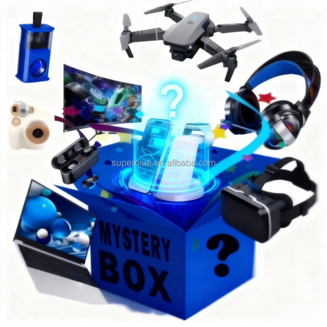 Phone 2025 Electronics Surprise Lucky Advanced Electronics Mystery Box TWS Earphone Wireless Headphones Charger Smart Watch