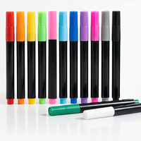 Marqueurs à pointe oblique sans transfert, stylos de peinture permanents à double pointe pour vêtements, lavables, résistants à la décoloration, pour l'art textile