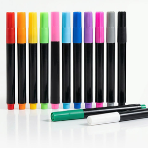 Marcadores de tela de punta oblicua sin goteo, rotuladores de pintura permanentes de doble punta <span class=keywords><strong>para</strong></span> ropa, lavables y resistentes a la decoloración <span class=keywords><strong>para</strong></span> arte textil - Product Image 2