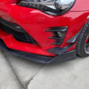 4 Piezas de Alerones Delanteros de Fibra de Carbono para Automóvil, Divisores de Parachoques, Alerón Universal para Toyota GT86 2017-2019 - Product Image 3