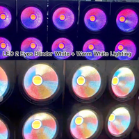 République centrafricaine Matrix Blinder 2 yeux 2x100W COB LED lumière de scène blanc chaud froid 2in1 Disco Blinders DMX512 contrôle