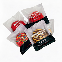 Sacs d'emballage personnalisés pour biscuits individuels, en plastique transparent de qualité alimentaire, thermoscellables, pour biscuits, beignets et snacks