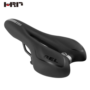 AQ3020 selle en cuir PU noir de haute qualité vtt/route/selles de vélo pliantes dame/hommes sièges de vélo souples - Product Image 1