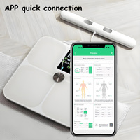 Balance de composition corporelle à 8 électrodes avec BIA double fréquence, suivi de la masse musculaire et de la densité osseuse