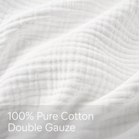 Ensemble de serviettes de bain à capuche pour bébé en mousseline tissée couleur unie Morandi élégant 90x90cm, respirant, en pur coton, pour nouveau-né, pour chambre de bébé