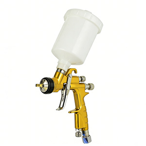 Pistolet de pulvérisation ROKO MINI WS400 <span class=keywords><strong>1</strong></span>.0/<span class=keywords><strong>1</strong></span>.2mm LVLP OEM en alliage d'aluminium pour la retouche automobile, mini pistolet de pulvérisation à gobelet tactile - Product Image 4