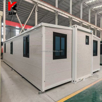 ODM OEM Personnalisable 20 40ft Tiny Home Maison Conteneur Pliante Extensible 2-5 Chambres Salle de Bain Mobile Préfabriquée Étanche Verre