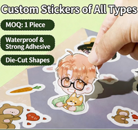 Pegatinas troqueladas personalizadas |   Pegatinas Personalizadas de Anime y Personajes de Dibujos Animados con Logotipo de Empresa |   Etiquetas Adhesivas Impermeables