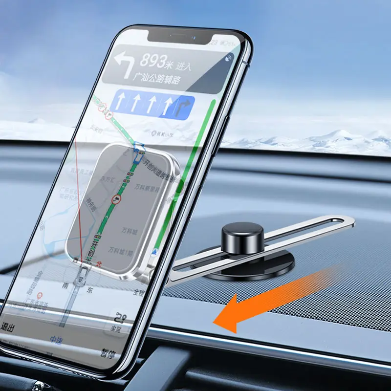 Alloy Strong Magnetic 360 Rotating Holder Mobile Phone Accessories Car Magnetic Phone Holder laptop extension stand